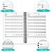 A5 Fitness Planner - Design Astratto, Diario Di Allenamento A Spirale E Tracker Fitness Quotidiano - Foto miniatura 4