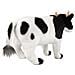 Peluche Mucca 33cm Realista Ultra Morbido In Materiale Riciclato Ecologico, Bianco / Nero - Foto miniatura 4
