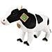 Peluche Mucca 33cm Realista Ultra Morbido In Materiale Riciclato Ecologico, Bianco / Nero - Foto miniatura 1