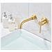 Rubinetto per lavabo da bagno, Blackswan, tipo M69.1, modello oro opaco, misura 20 cm - Foto miniatura 2