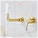 Rubinetto per lavabo da bagno, Blackswan, tipo M69.1, modello oro opaco, misura 20 cm - Foto miniatura 3