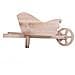 Carrello Portafiori In Legno Marrone 42x15,7x20h - Foto miniatura 2