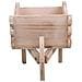Carrello Portafiori In Legno Marrone 42x15,7x20h - Foto miniatura 5