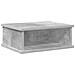 Comodino 2 pcs Grigio cemento 40 x 31 x 15 cm Legno multistrato - Foto miniatura 5