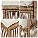 Set Divano da Giardino 12 pcs Beige polyrattan - Foto miniatura 7