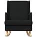 Sedia a dondolo Nero 62 x 80 x 85 cm Tessuto - Foto miniatura 2