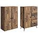Set di armadi 2 pcs Legno antico Legno ingegnerizzato - Foto miniatura 3
