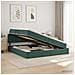 Letto con contenitore LED e materasso Verde Scuro 200 x 200 cm - Foto miniatura 2
