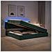 Letto con contenitore LED e materasso Verde Scuro 200 x 200 cm - Foto miniatura 4