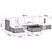 7 pz Set Lounge in Rattan con Cuscini GENDT Rattan naturale - Foto miniatura 7