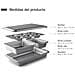 68461 - Set di 5 stampi da forno, stampo per muffin, stampo quadrato - Foto miniatura 2