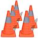 Set 5 Coni Stradali Segnaletici Pop-up 42 Cm - Foto miniatura 1