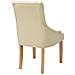 2 Pz Sedie Sala Da Pranzo Stoffa Crema Legno Di Quercia - Foto miniatura 5