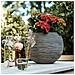 Vaso a Sfera Nature Rib 40x32 cm Antracite KOFZ270 - Foto miniatura 6