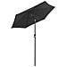 Ombrellone Antracite 200x211 Cm In Alluminio - Foto miniatura 3