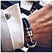 Bracciale Uomo Con Ancora Phrep - Bracciale Uomo Ancora In Pelle (blu Navy), Bracciale Uomo Marinaro Con Ciondolo Ancora In Acciaio (ottone)  - Foto miniatura 2