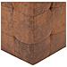 Pouf 2 pz Marrone 30x30x30 cm in Similpelle Scamosciata - Foto miniatura 2