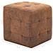 Pouf 2 pz Marrone 30x30x30 cm in Similpelle Scamosciata - Foto miniatura 5