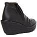 Yip Wedge Sole Stivaletti In Nero Per Le Donne - Foto miniatura 3