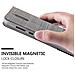Custodia Compatibile Con Huawei Mate 10 Lite In Grigio Nero - Coperchio Protettiva Con Chiusura Magnetica, Funzione Stand E Tasca Per Le Carte - Foto miniatura 5