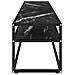 Mobile Porta TV Marmo Nero 180x40x40,5 cm in Vetro Temperato - Foto miniatura 2
