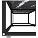 Mobile Porta TV Marmo Nero 180x40x40,5 cm in Vetro Temperato - Foto miniatura 4