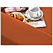 Copripoltrona Reclinabile Elasticizzato Antimacchia Magic Tinta Unita Arancio Poltrona Relax Idrorepellente - Foto miniatura 2