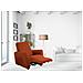 Copripoltrona Reclinabile Elasticizzato Antimacchia Magic Tinta Unita Arancio Poltrona Relax Idrorepellente - Foto miniatura 1