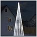 Luce Albero Di Natale Su Pennone 3000led Bianco Freddo 800cm - Foto miniatura 1