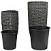 Set Di 2 Vasi Per Piante Cedrus Rattan Sintetico 37/45 Cm Nero - Foto miniatura 5