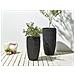 Set Di 2 Vasi Per Piante Cedrus Rattan Sintetico 37/45 Cm Nero - Foto miniatura 1
