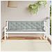 Cuscini Panca Giardino 2pz Grigio Chiaro Mélange 200x50x7 Cm - Foto miniatura 3