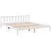 Letto Extra Lungo Senza Materasso Bianco 180x210 Cm In Pino - Foto miniatura 3