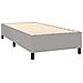 Letto A Molle Materasso E Led Grigio Chiaro 90x200 Cm Tessuto - Foto miniatura 4