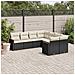 Set Divani Da Giardino Con Cuscini 8 Pz Nero In Polyrattan - Foto miniatura 3