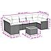 Set Divani da Giardino con Cuscini 8 pz Nero in Polyrattan - Foto miniatura 6