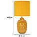 Lampada Da Tavolo Mf95 - Giallo - Ceramica - 15x15x30,5 Cm - Foto miniatura 6