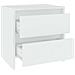 Lusso Casadino -  Comodino Bianco 45x34,5x44,5 Cm In Legno Ingegnerizzato - Foto miniatura 4