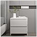 Lusso Casadino -  Comodino Bianco 45x34,5x44,5 Cm In Legno Ingegnerizzato - Foto miniatura 7