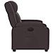 Poltrona Elettrica Reclinabile Marrone Scuro in Tessuto - Foto miniatura 9