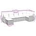 Set Divani da Giardino con Cuscini 7pz Nero Polyrattan - Foto miniatura 4