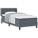 Letto a Molle con Materasso  Grigio Scuro 90x190 cm Velluto - Foto miniatura 1