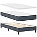 Letto a Molle con Materasso  Grigio Scuro 90x190 cm Velluto - Foto miniatura 3