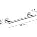 Portasalviette 35 Cm In Acciaio Inox E Cromall 2321-35 Serie Eros Cromato - Foto miniatura 2