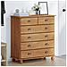 Cassettiera 'ASKIM'91x40x95.5 cm Legno Massello di Pino - Foto miniatura 4