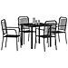 Set da Pranzo per Giardino 5 pcs Nero - Foto miniatura 3