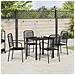 Set da Pranzo per Giardino 5 pcs Nero - Foto miniatura 4