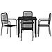 Set da Pranzo per Giardino 5 pcs Nero - Foto miniatura 7