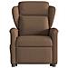 Poltrona Alzapersona Reclinabile Elettrica Marrone Tessuto - Foto miniatura 5