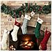 Calza Di Natale Personalizzata In Maglia Ricamata Con Lettera M - Decorazione Natalizia Verde - Foto miniatura 6